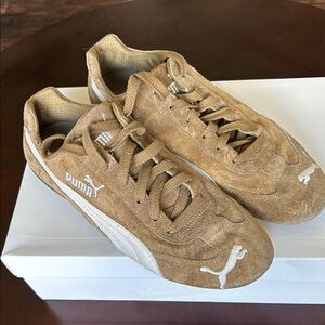 Puma Tan and White Sneakers for Everyday Comfort